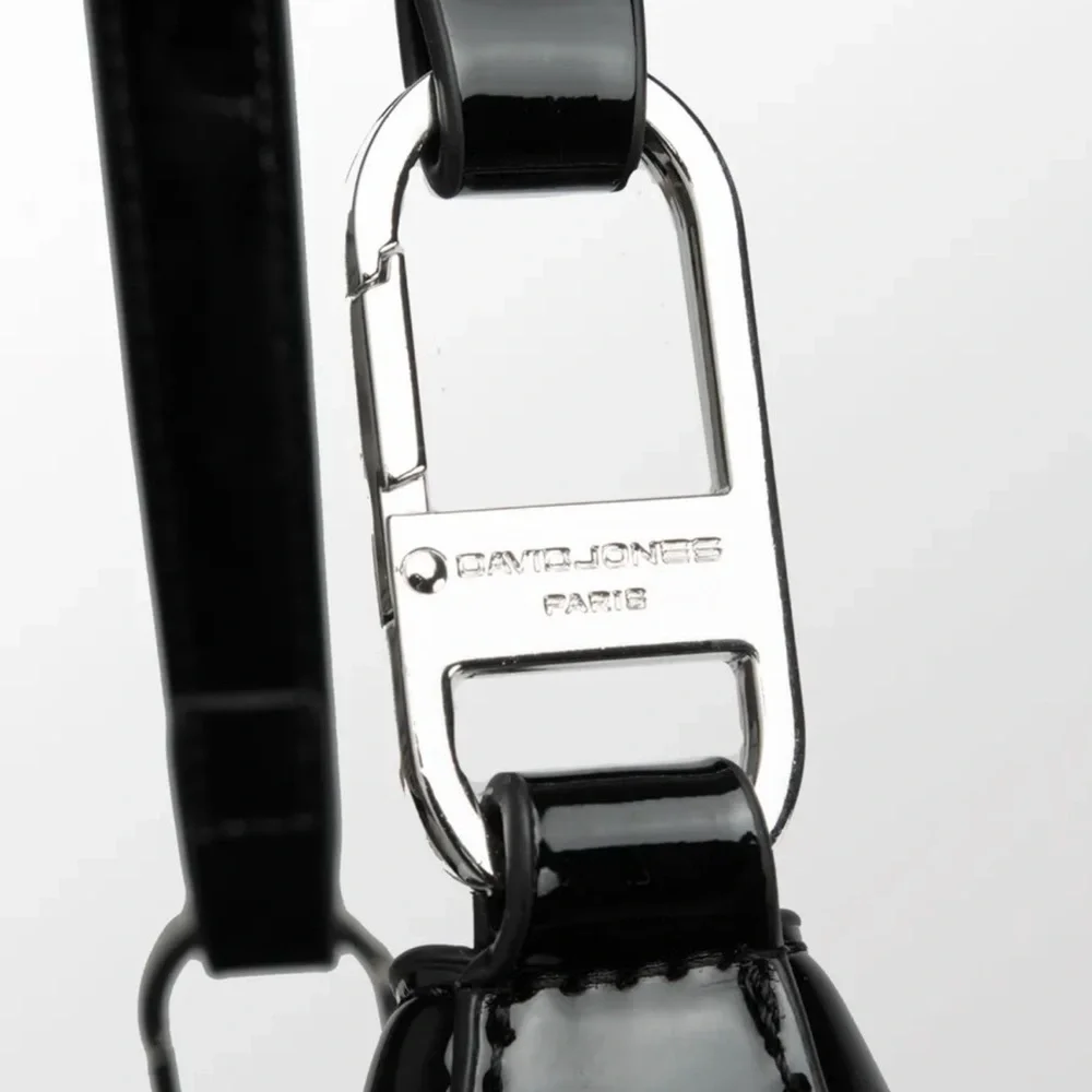 Patent Chic Black Shoulder Bag - Picture 6 of 8